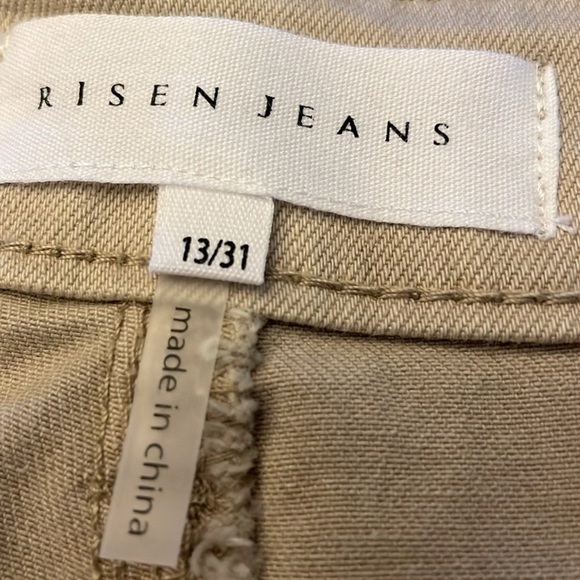 Risen Jeans Rugged Bottom Wide Leg Khaki Jeans. Size 13 / 31 NWT - Picture 6 of 10